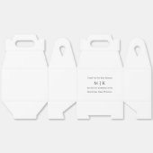 Minimalistisches Monogramm oder Logo-Business-Game Geschenkschachtel (Ungeklappt)
