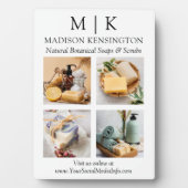 Minimalistisches Monogramm oder Logo hinzufügen 4  Fotoplatte (Vorderseite)