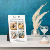 Minimalistisches Monogramm oder Logo hinzufügen 4  Fotoplatte (Seite)