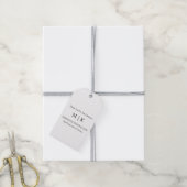Minimalistisches Monogramm oder Logo hinzufügen Geschenkanhänger (Mit Garn)