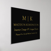 Minimalistisches Monogramm oder Logo hinzufügen Go Foliendrucke (Ablage )