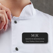 Minimalistisches Monogramm oder Logo hinzufügen Namensschild