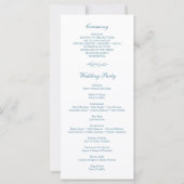 Minimalistisches Monogramm-Programm für feierliche (Rückseite)