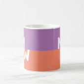 Minimalistisches Monogramm-Quadrat Pastell-QR-Code Kaffeetasse (Mittel)