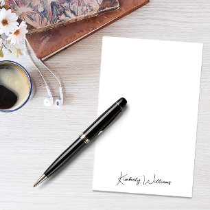 Minimalistisches Monogramm Signature-Script Person Briefpapier