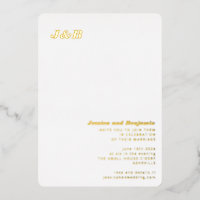 Minimalistisches Monogramm Stilvolle Hochzeit Eleg