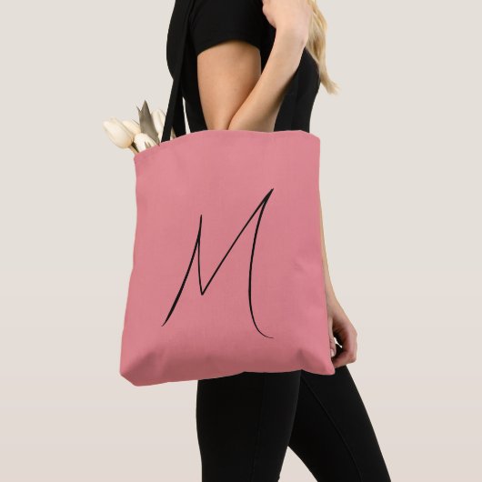 Minimalistisches Monogramm Totbeutel Tasche (Von Nahem)