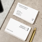 Minimalistisches Monogramm Visitenkarte