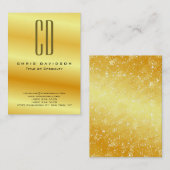 Minimalistisches Monogramm Visitenkarte (Vorne/Hinten)