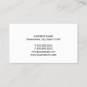 Minimalistisches Monogramm-Wachs-Briefmarke-Logo S Visitenkarte (Rückseite)