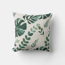 Minimalistisches Monstera- und Grünmuster - Modern