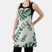 Minimalistisches Monstera- und Grünmuster - Modern Schürze (InSitu)