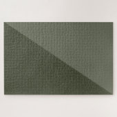 Minimalistisches Moosgrün-Rätsel Puzzle (Horizontal)