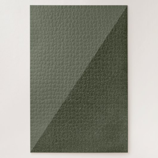 Minimalistisches Moosgrün-Rätsel Puzzle (Vertikal)