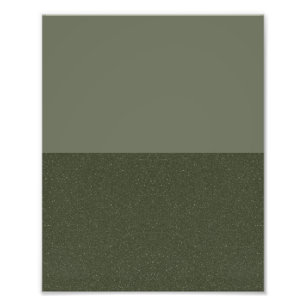 Minimalistisches Moss Green Poster Print - Anpassb