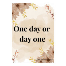 Minimalistisches Motivationsposter