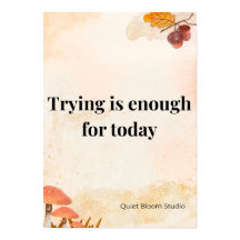 Minimalistisches Motivationsposter