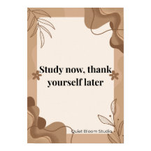 Minimalistisches Motivationsposter