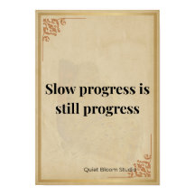Minimalistisches Motivationsposter