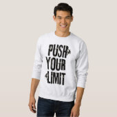 Minimalistisches Motivationszitat Sweatshirt (Vorne ganz)
