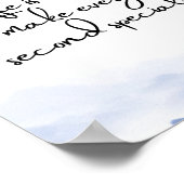 Minimalistisches Motivierend Angebot für Aquarellf Poster (Ecke)