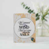 Minimalistisches Motivierend Nautikangebot Postkarte (Stehend Vorderseite)