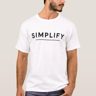 Minimalistisches Motivierend Typografie-T-Shirt T-Shirt