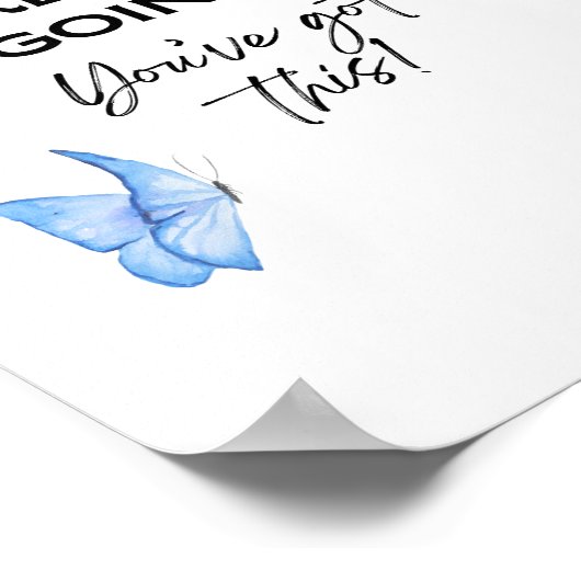 Minimalistisches Motivierend Zitat, das Sie Got ha Poster (Ecke)