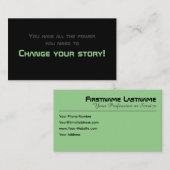 Minimalistisches motivierend Zitat für die psychis Visitenkarte (Vorne/Hinten)