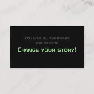 Minimalistisches motivierend Zitat für die psychis Visitenkarte