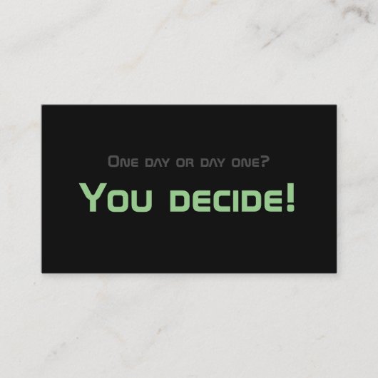 Minimalistisches motivierend Zitat für die psychis Visitenkarte (Vorderseite)