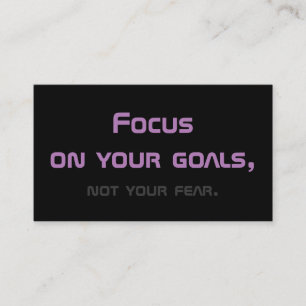 Minimalistisches motivierend Zitat für Rettungswag Visitenkarte