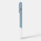 Minimalistisches Mountain Icy Blue Phone Case iPhone Hülle (Linke Seite)