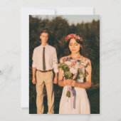 Minimalistisches, muffes Typografie Sage Green Whi Dankeskarte (Rückseite)