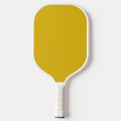 Minimalistisches Mustard Yellow Modern Monogram Pickleball Schläger (Rückseite)
