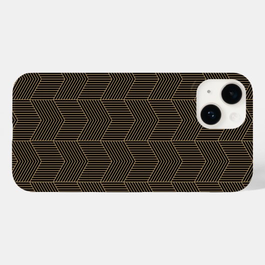 Minimalistisches Muster der geometrischen Linie br Case-Mate iPhone Hülle (Rückseite (Horizontal))