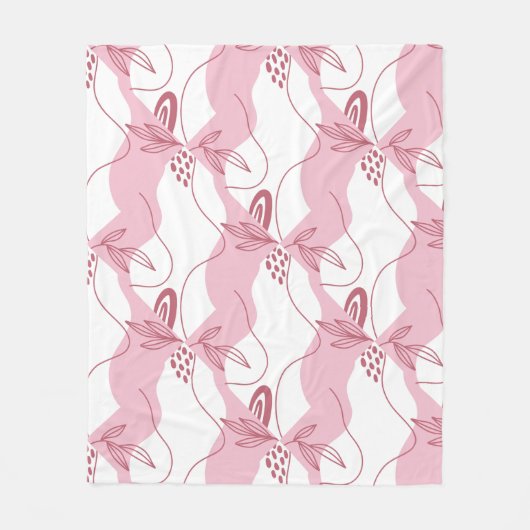 Minimalistisches Muster Fleece Blanket (Vorderseite)