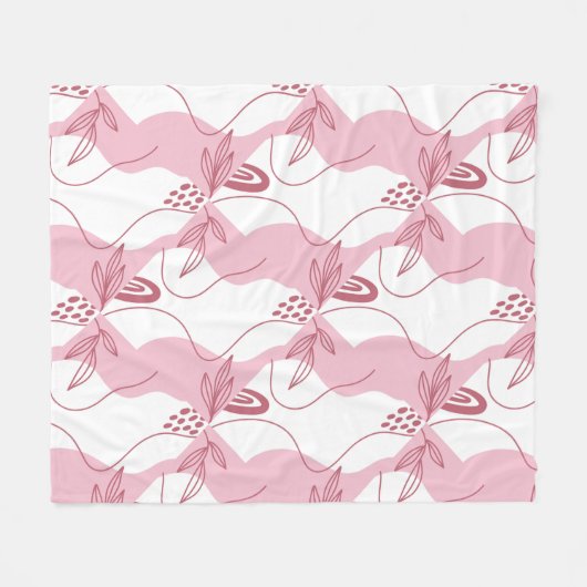 Minimalistisches Muster Fleece Blanket (Vorderseite (Horizontal))