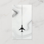 Minimalistisches Muster für Luftverkehrsmarmor Visitenkarte (Vorderseite)