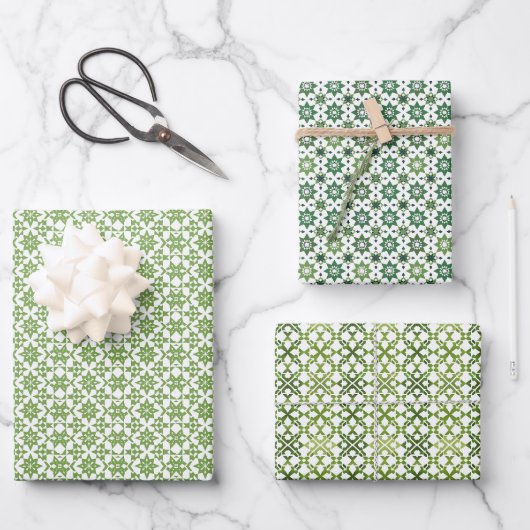Minimalistisches Muster islamischer Geometrie Geschenkpapier Set (Vorderseite)