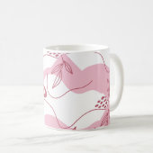 Minimalistisches Muster Kaffeemaschine Tasse (VorderseiteRechts)