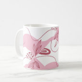 Minimalistisches Muster Kaffeemaschine Tasse (Vorderseite Links)