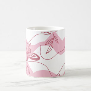 Minimalistisches Muster Kaffeemaschine Tasse