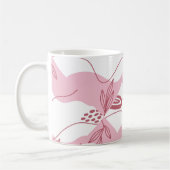 Minimalistisches Muster Kaffeemaschine Tasse (Links)