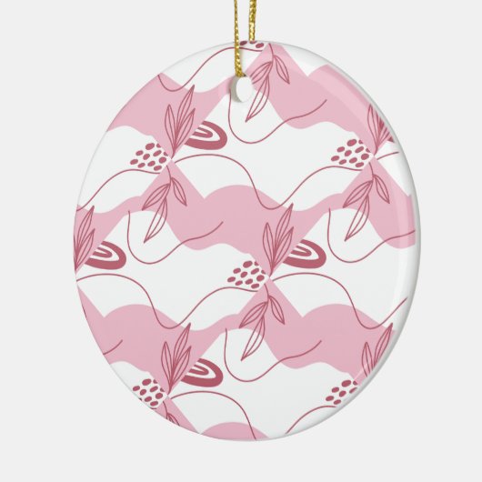 Minimalistisches Muster Keramik Ornament (Links)