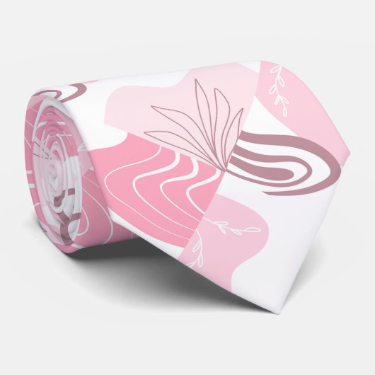 Minimalistisches Muster Neck Tie Krawatte (Gerollt)