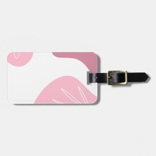 Minimalistisches Muster Personalisierte Gepäckmark Gepäckanhänger (Vorderseite horizontal)