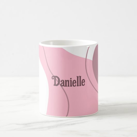 Minimalistisches Muster Personalisierte Kaffee Tas Kaffeetasse (Mittel)