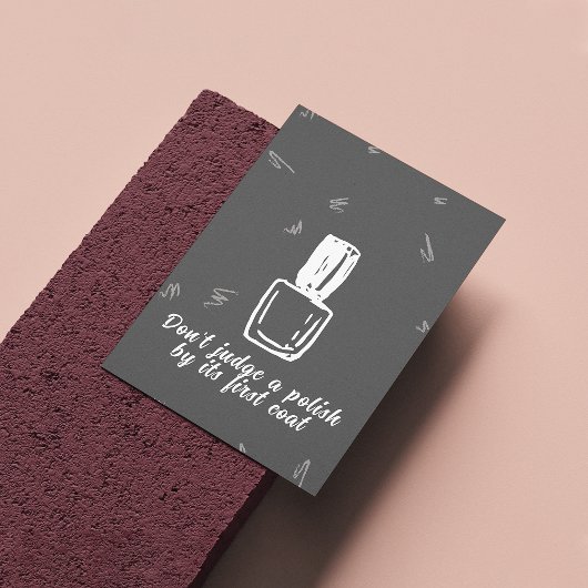 Minimalistisches Nagelstudio-Poster Poster