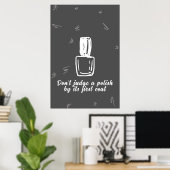 Minimalistisches Nagelstudio-Poster Poster (Heimbüro)